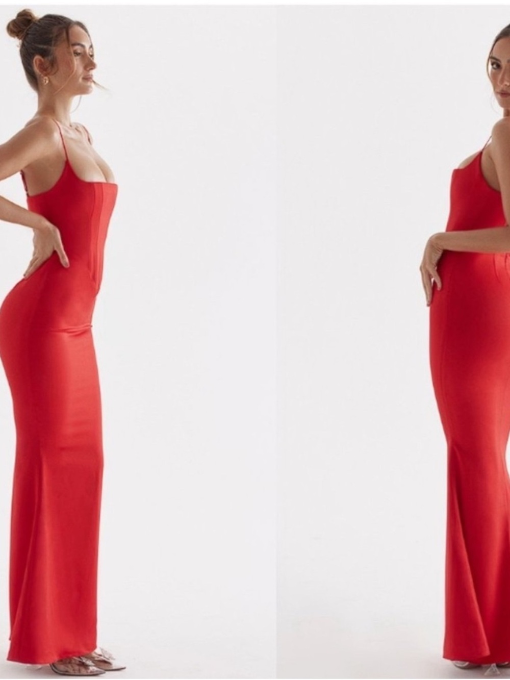 House of CB Red Evening Maxi Dress L+